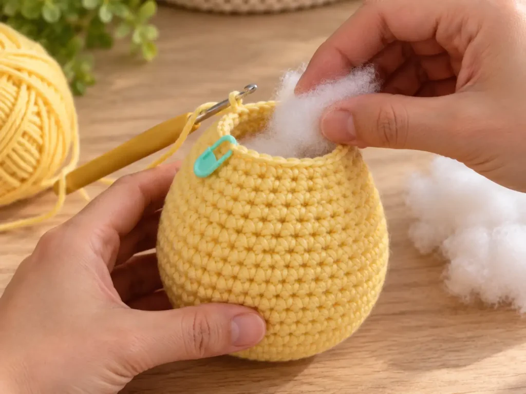 Kuscheltier häkeln für Anfänger. einfaches Kuschelküken