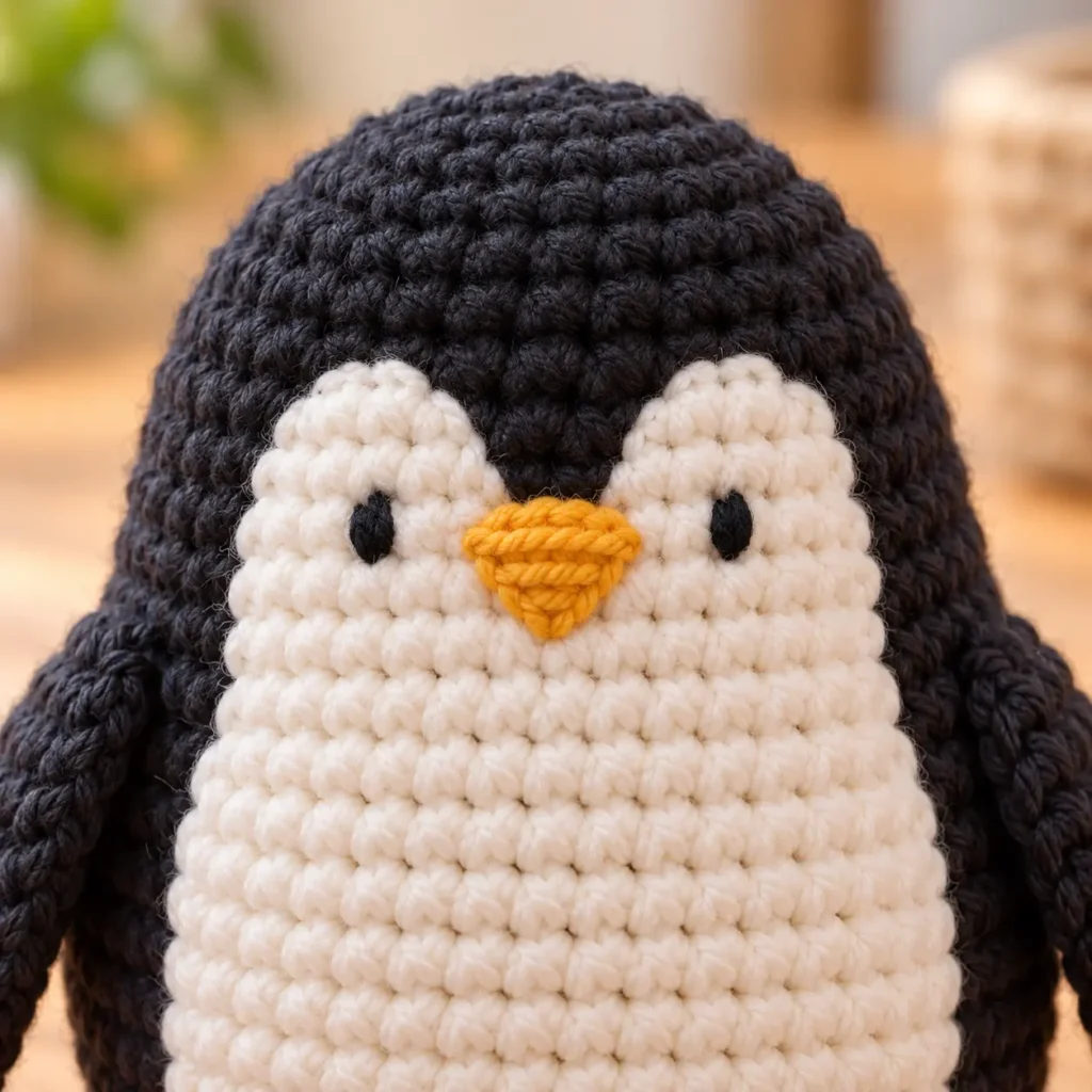 Tier häkeln für Anfänger. Pinguin Anleitung kostenlos